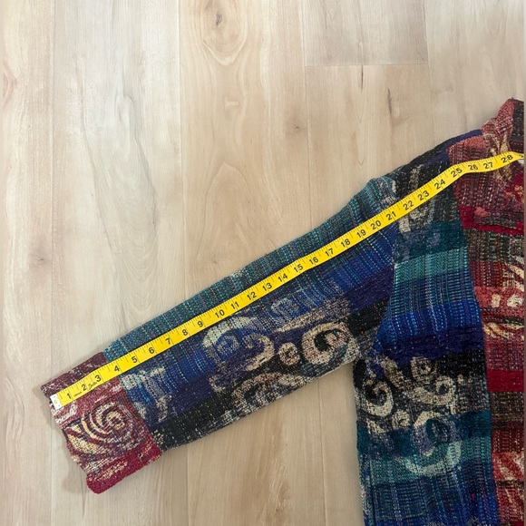 Boho Multicolor Patchwork Utility Jacket - Picture 11 of 12